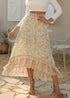 Boho Skirts in White Smoke For Women